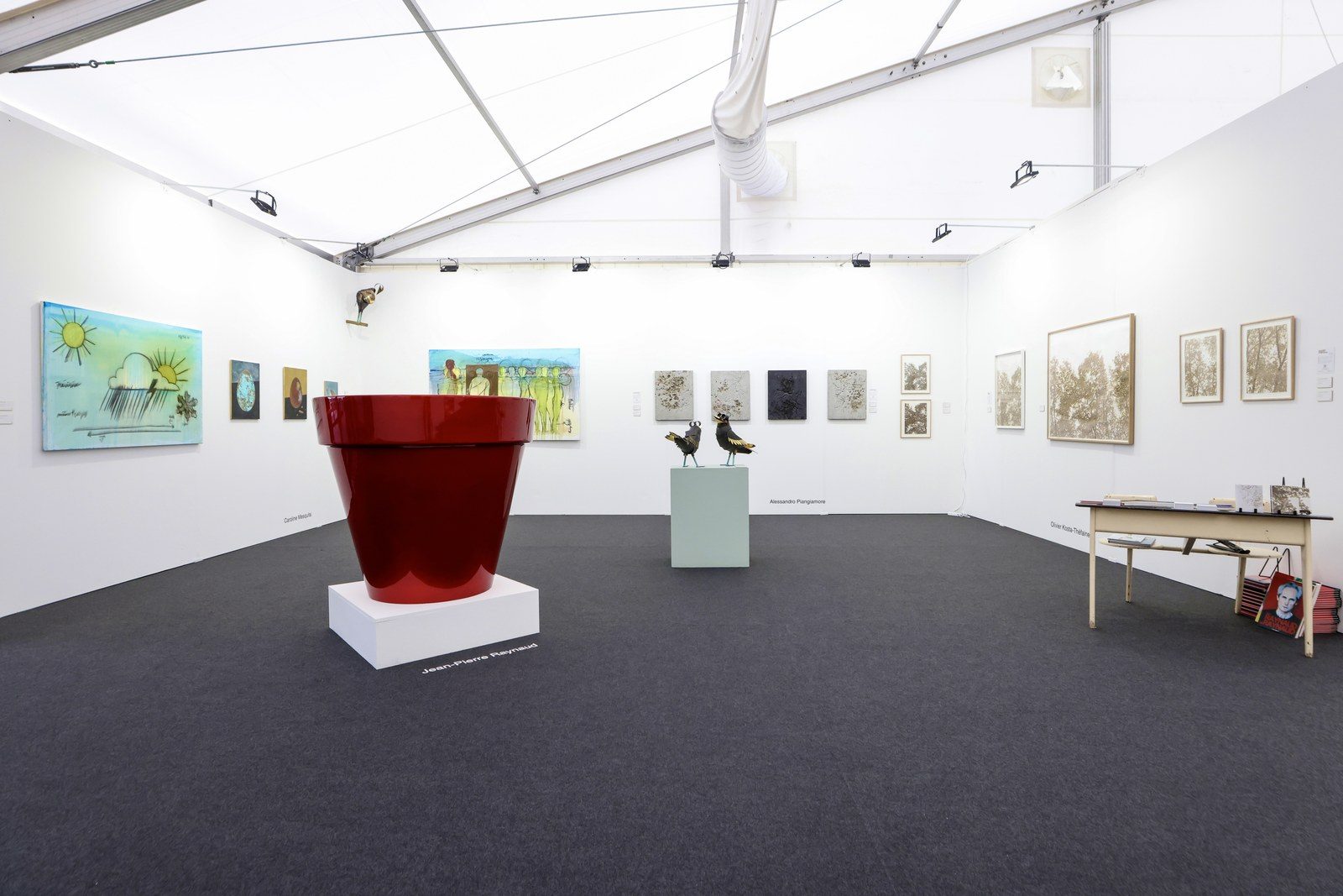 Vue du stand B12, Luxembourg Art Week, Luxembourg, 2025