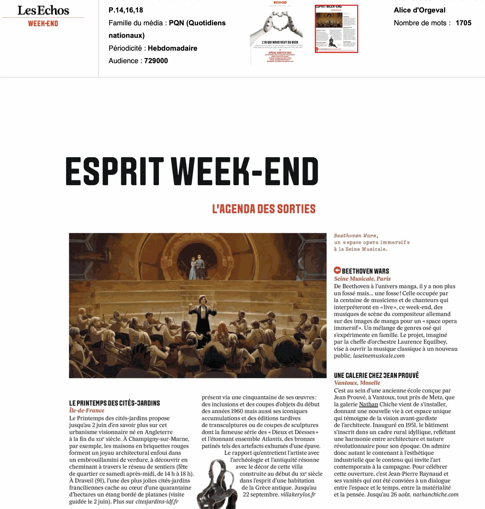 Les Échos Week-End — Esprit week-end — Une galerie chez Jean Prouvé