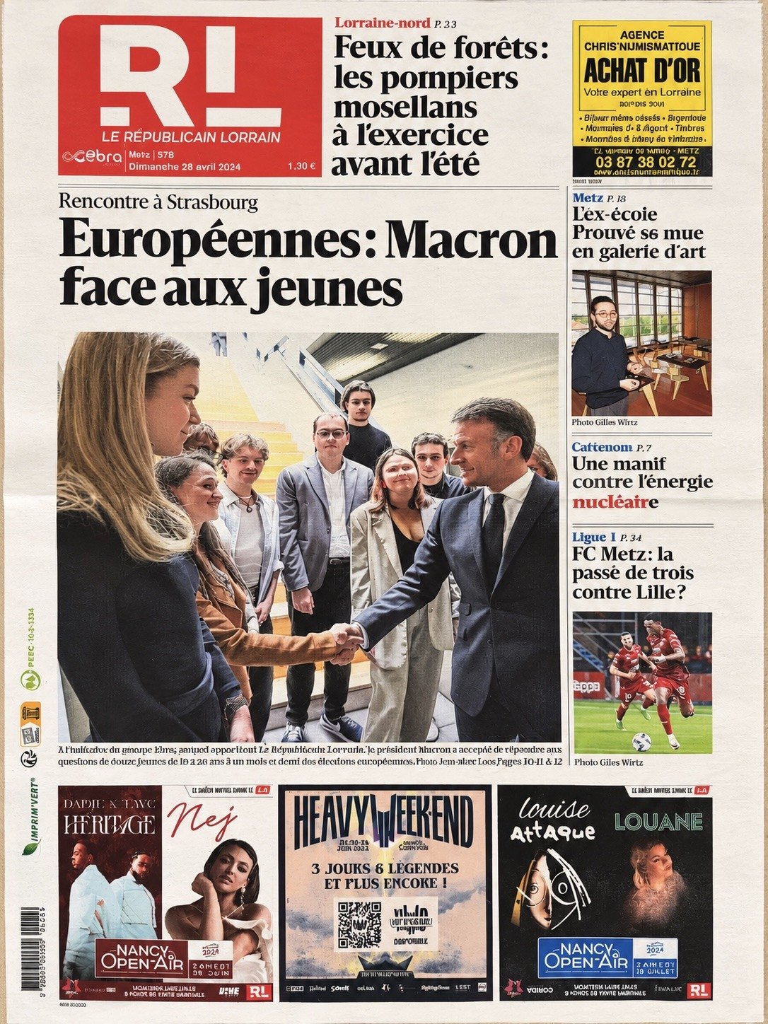 Le Républicain Lorrain — L’école Prouvé de Vantoux transformée en galerie d’art : « Un lieu rarissime »