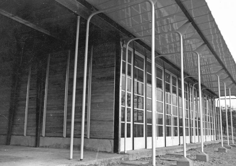 The covered play area — 1950