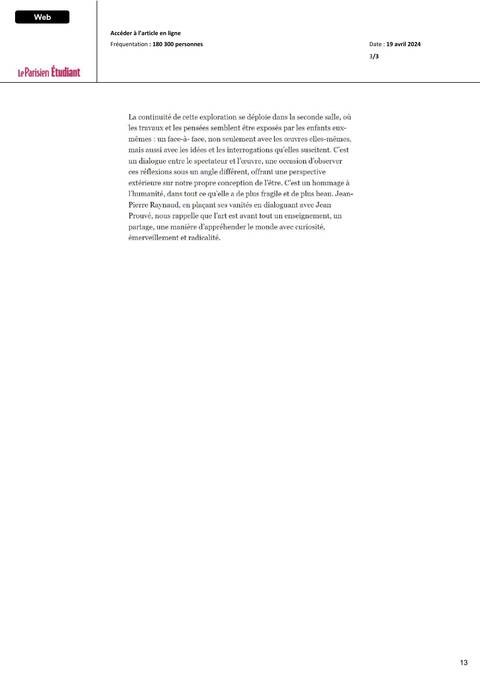 Le Parisien Étudiant, Page 3 of 3