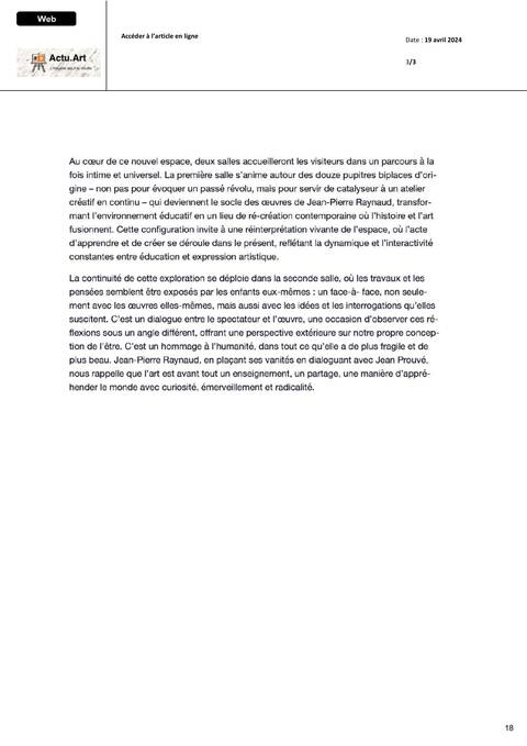 Actu.art, Page 3 sur 3