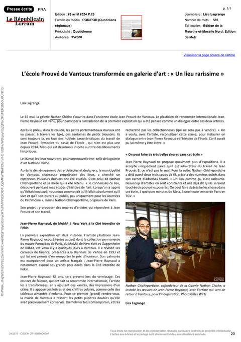 Le Républicain Lorrain, Page 1 of 1