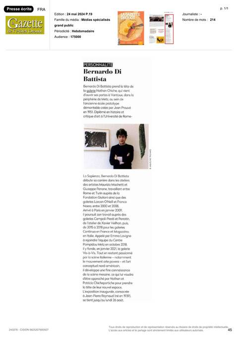 La Gazette Drouot, Pagina 1 di 1