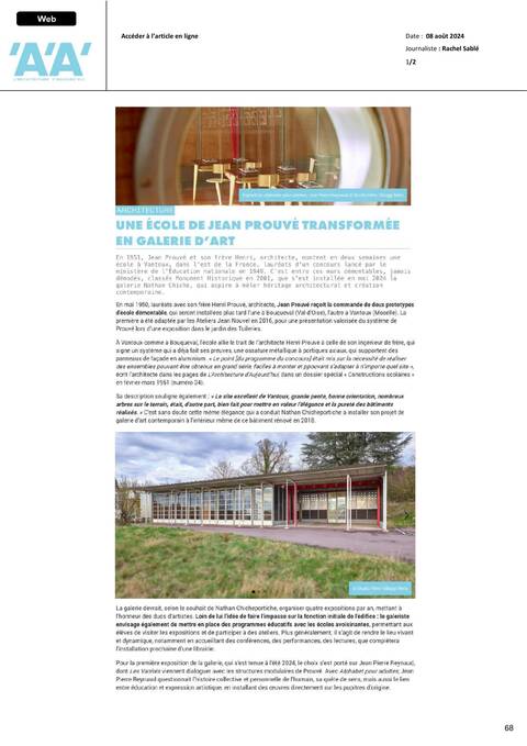 A'A' — L'Architecture d'Aujourd'hui, Page 1 of 2